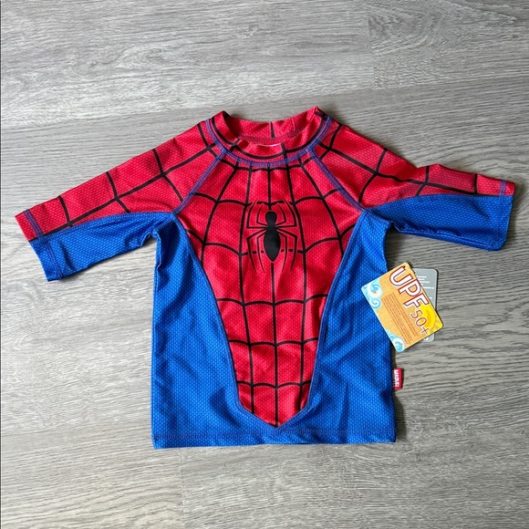Disney Other - Disney Spider Man rashguard top